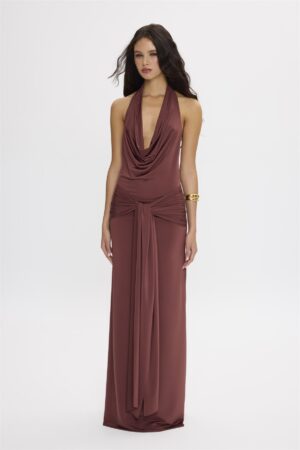 Serena Maxi Chocolate Dress