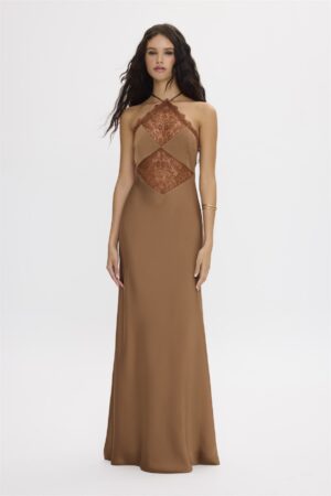 Gemma Brown Dress Lace